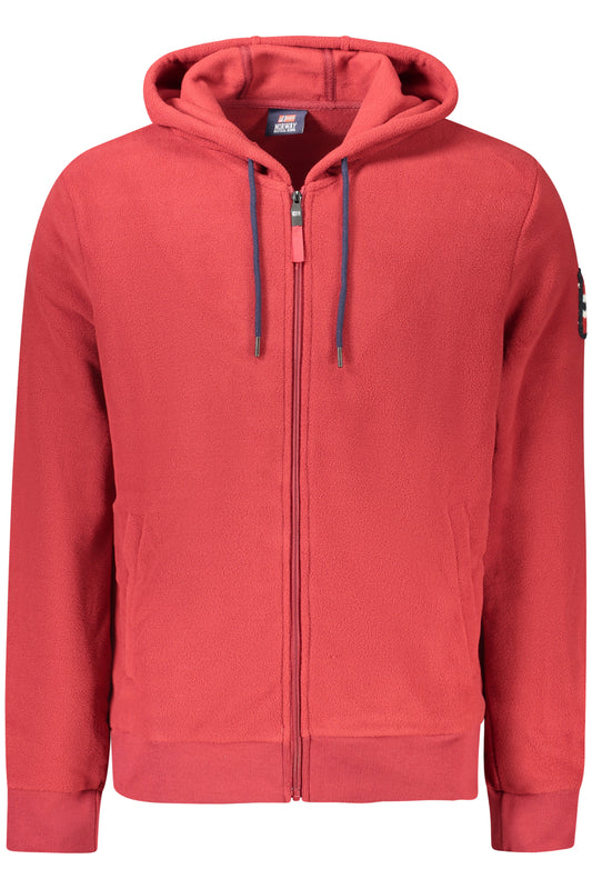 NORWAY 1963 FELPA CON ZIP UOMO ROSSO