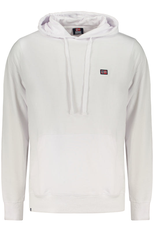 NORWAY 1963 FELPA SENZA ZIP UOMO BIANCO
