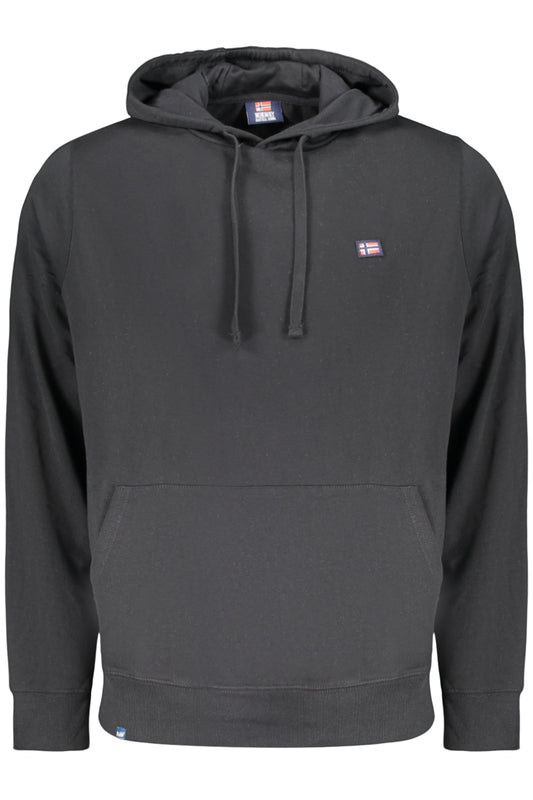 NORWAY 1963 FELPA SENZA ZIP UOMO NERO