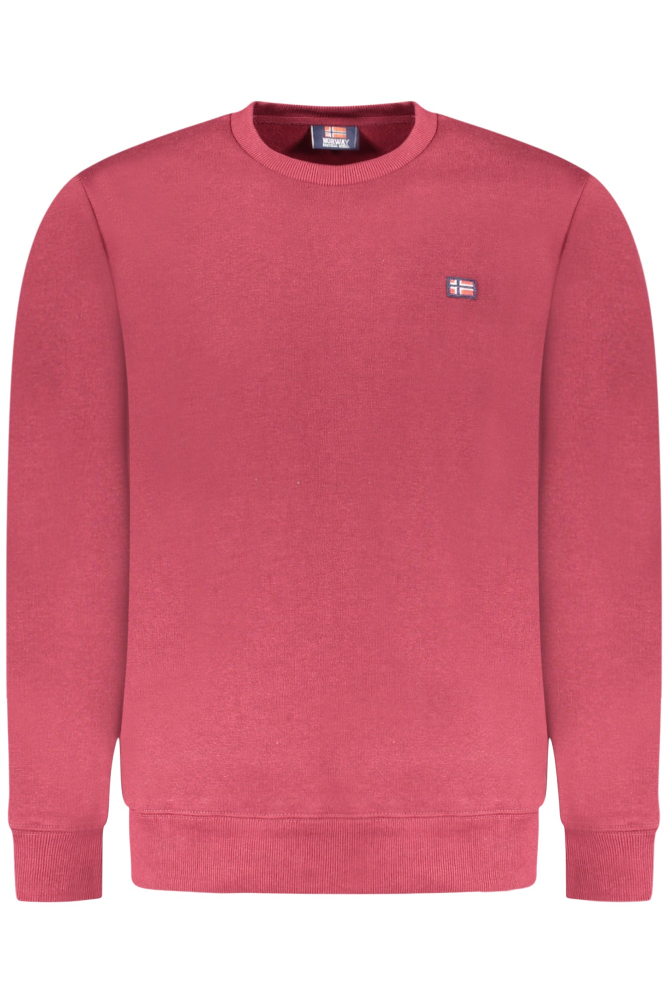 NORWAY 1963 FELPA SENZA ZIP UOMO ROSSO