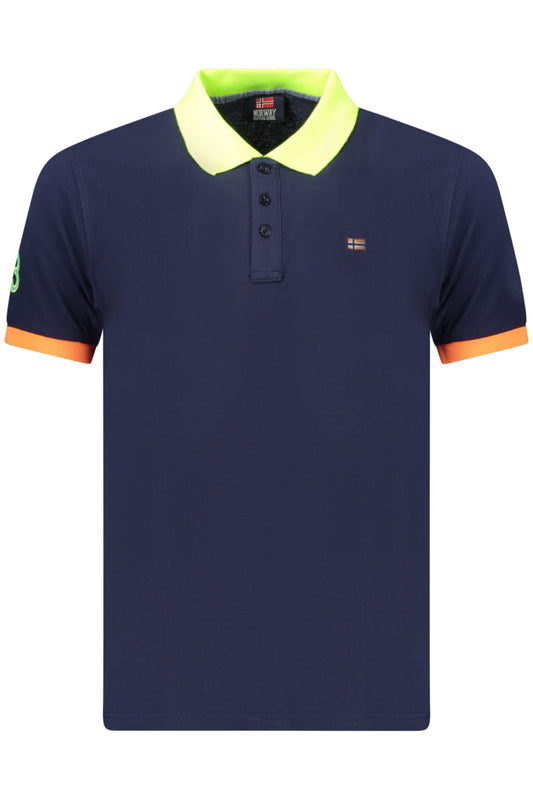 NORWAY 1963 POLO MANICHE CORTE UOMO BLU