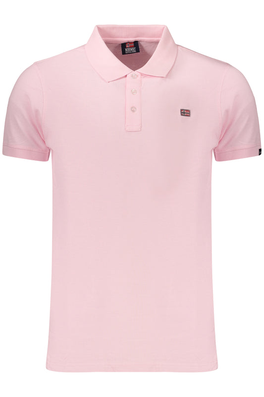 NORWAY 1963 POLO MANICHE CORTE UOMO ROSA