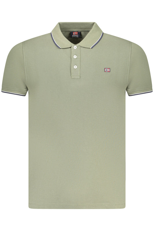 NORWAY 1963 POLO MANICHE CORTE UOMO VERDE