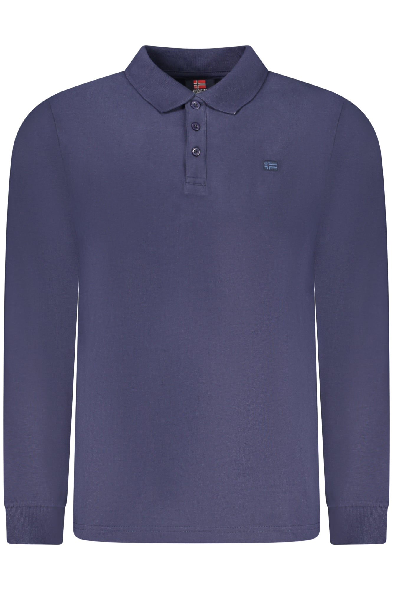 NORWAY 1963 POLO MANICHE LUNGHE UOMO BLU