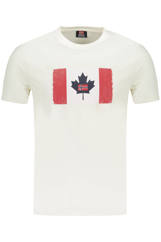 NORWAY 1963 T-SHIRT MANICHE CORTE UOMO BIANCO