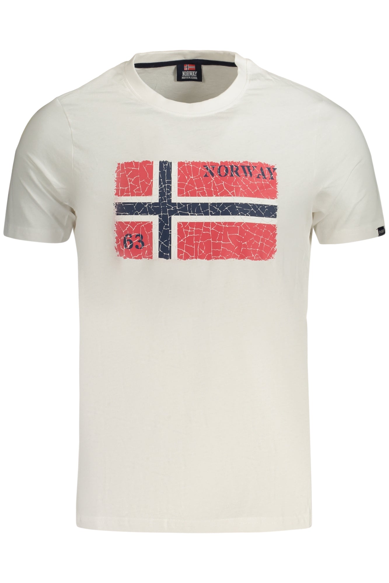NORWAY 1963 T-SHIRT MANICHE CORTE UOMO BIANCO