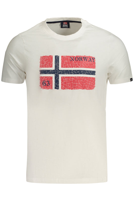 NORWAY 1963 T-SHIRT MANICHE CORTE UOMO BIANCO