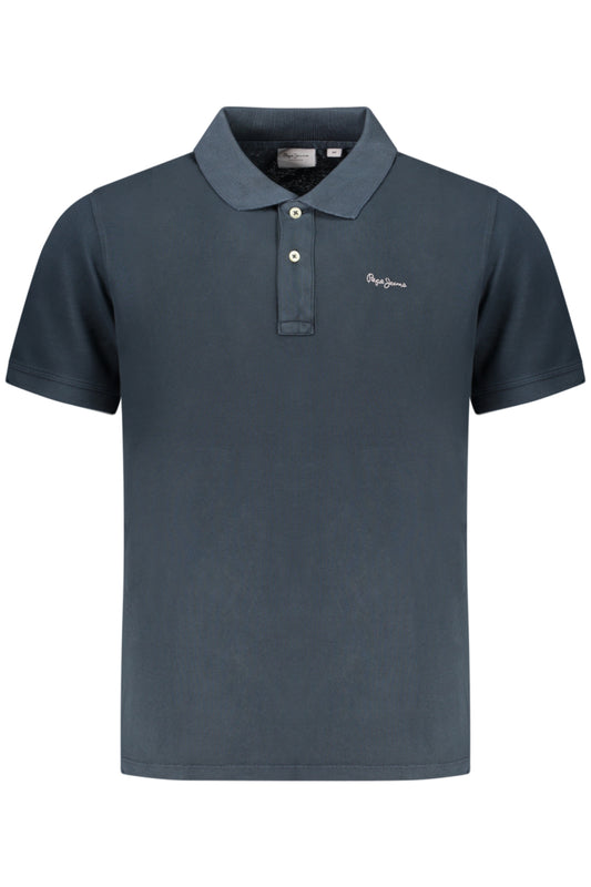 PEPE JEANS POLO MANICHE CORTE UOMO BLU