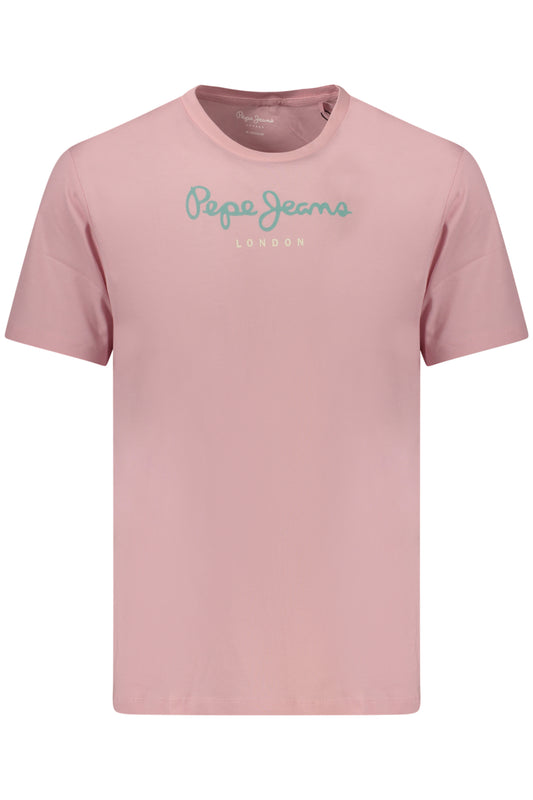 PEPE JEANS T-SHIRT MANICHE CORTE UOMO ROSA