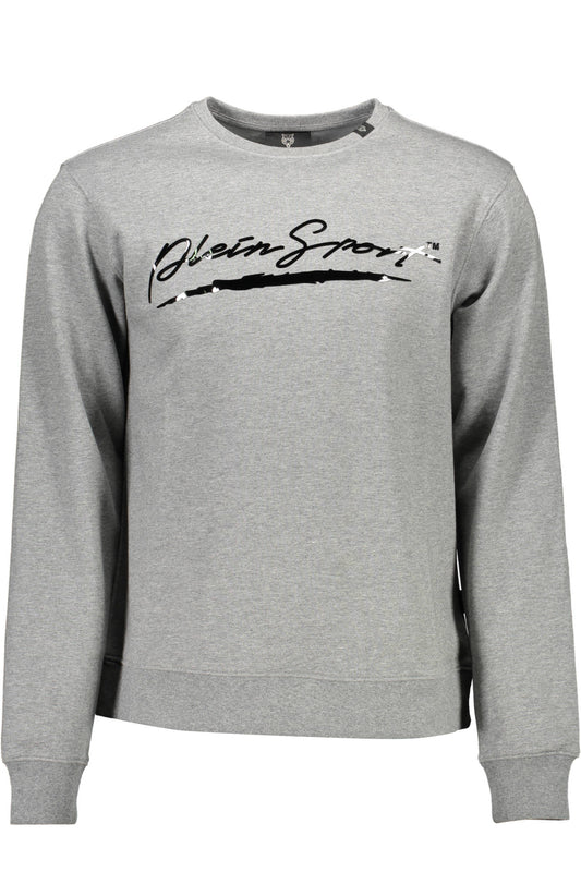 PLEIN SPORT FELPA SENZA ZIP UOMO GRIGIO