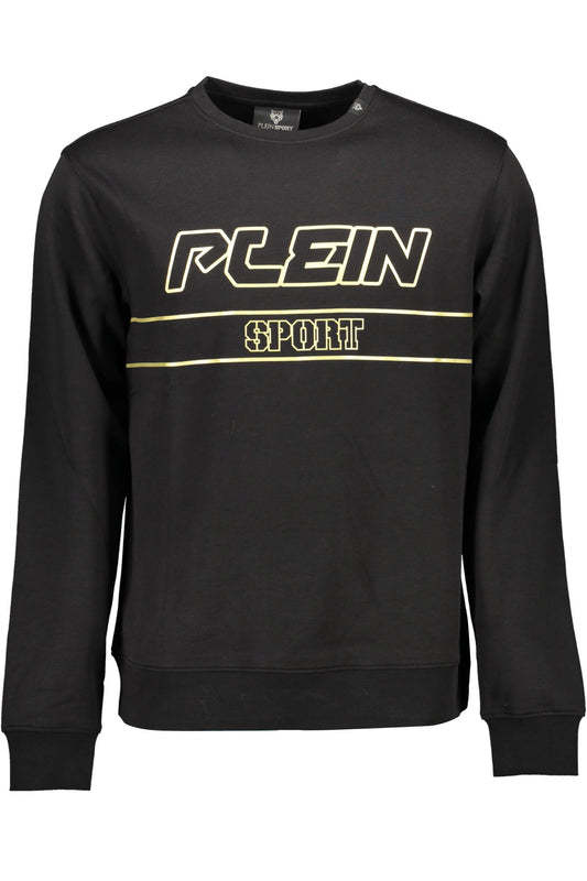 PLEIN SPORT FELPA SENZA ZIP UOMO NERO