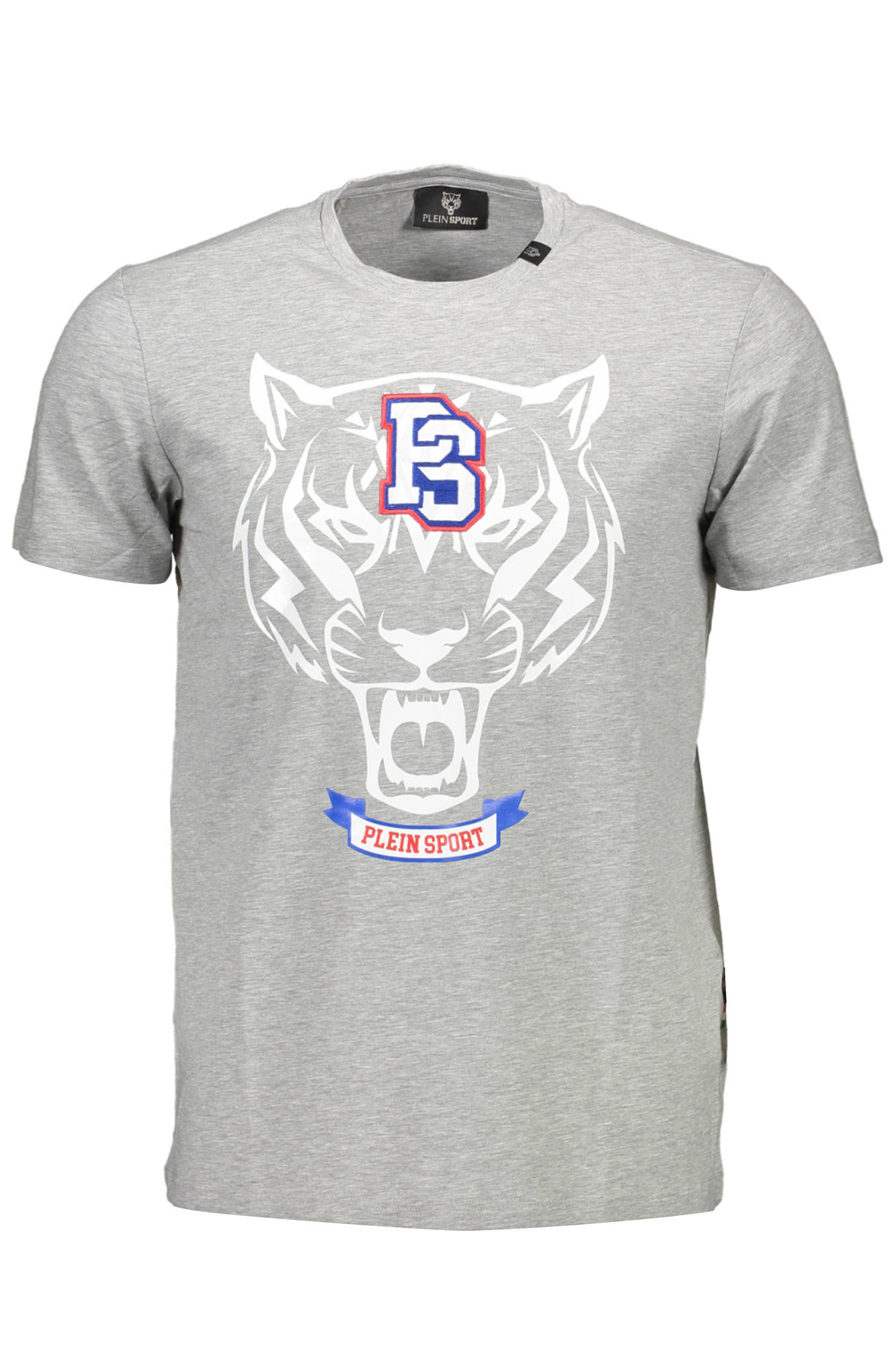 PLEIN SPORT T-SHIRT MANICHE CORTE UOMO GRIGIO