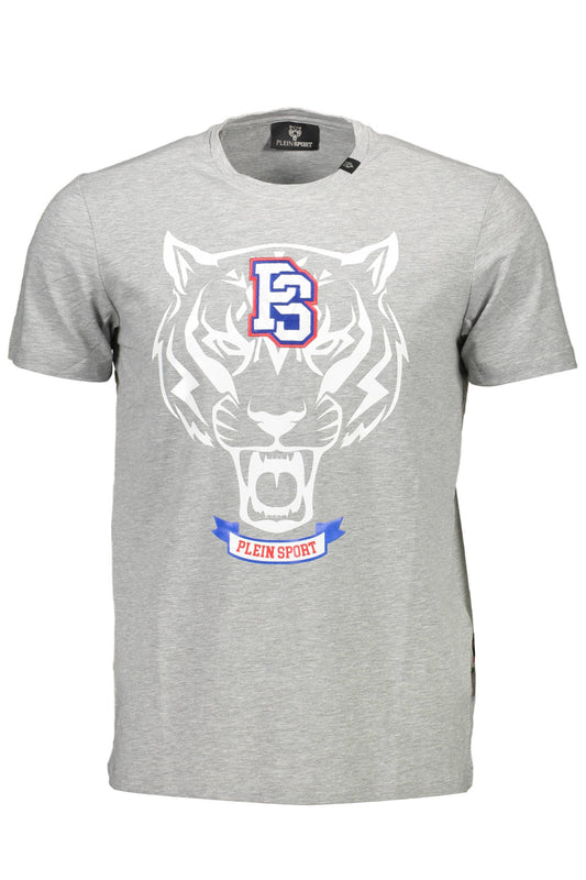 PLEIN SPORT T-SHIRT MANICHE CORTE UOMO GRIGIO