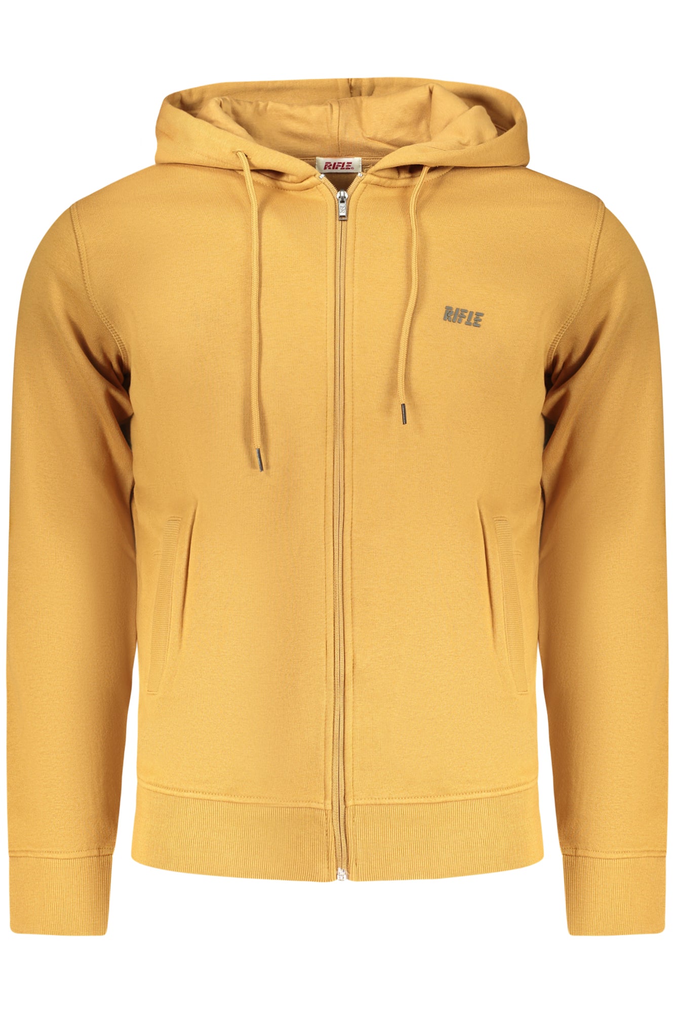 RIFLE FELPA CON ZIP UOMO MARRONE