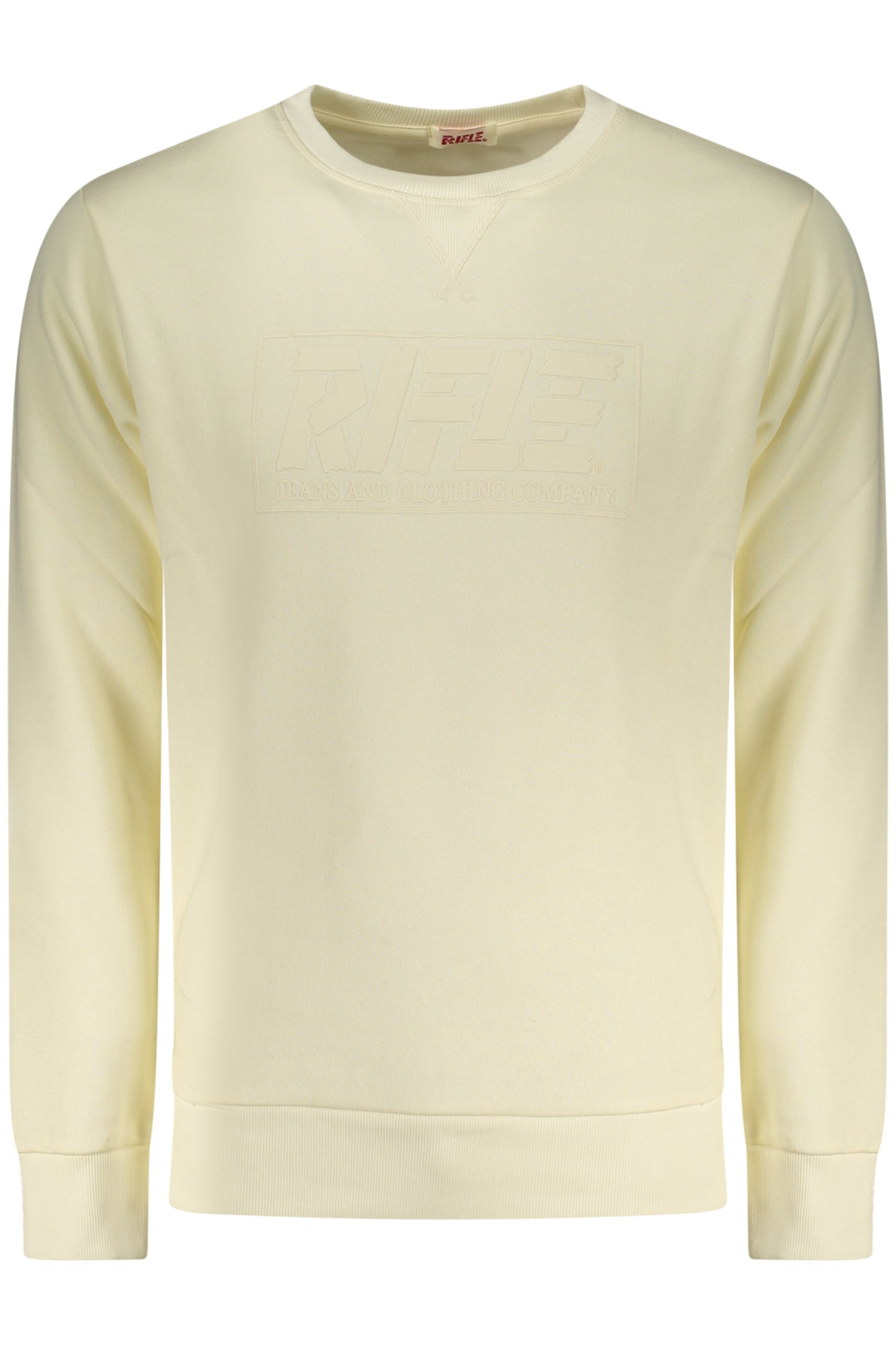 RIFLE FELPA SENZA ZIP UOMO BIANCO