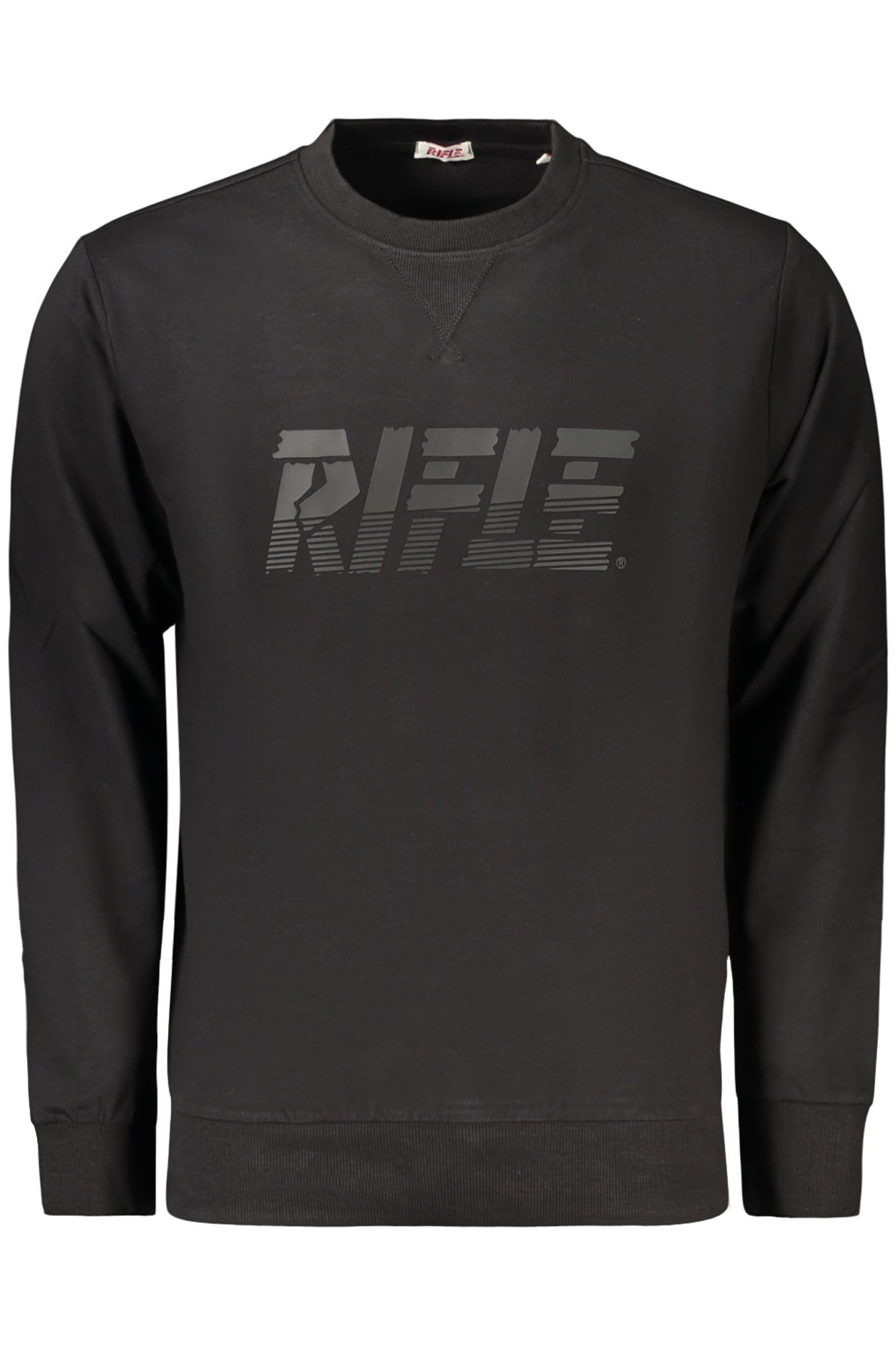 RIFLE FELPA SENZA ZIP UOMO NERO
