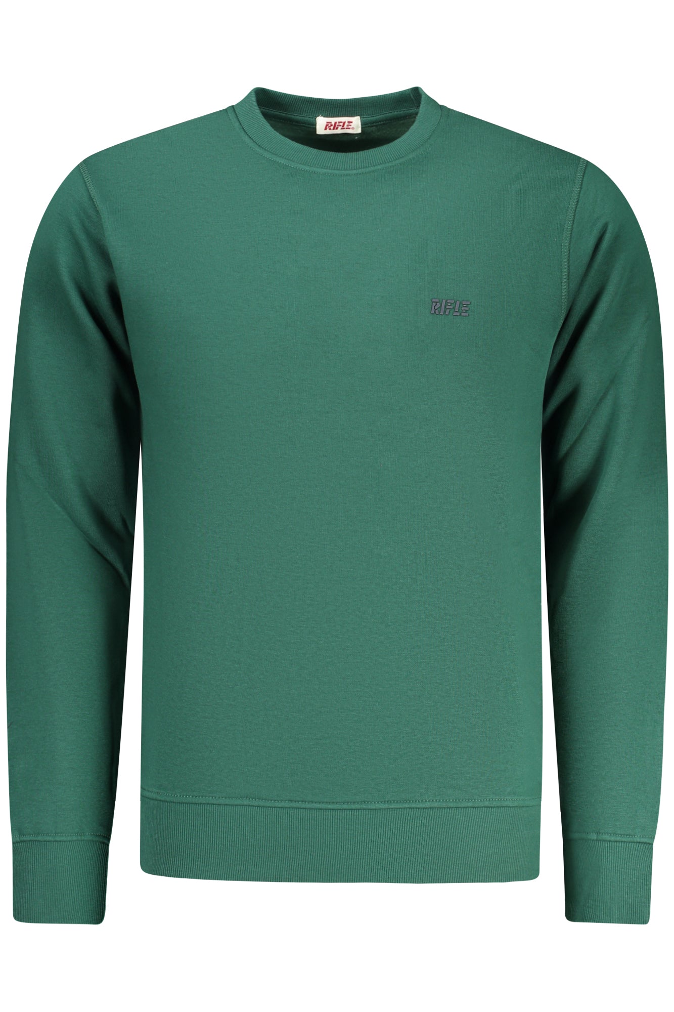 RIFLE FELPA SENZA ZIP UOMO VERDE