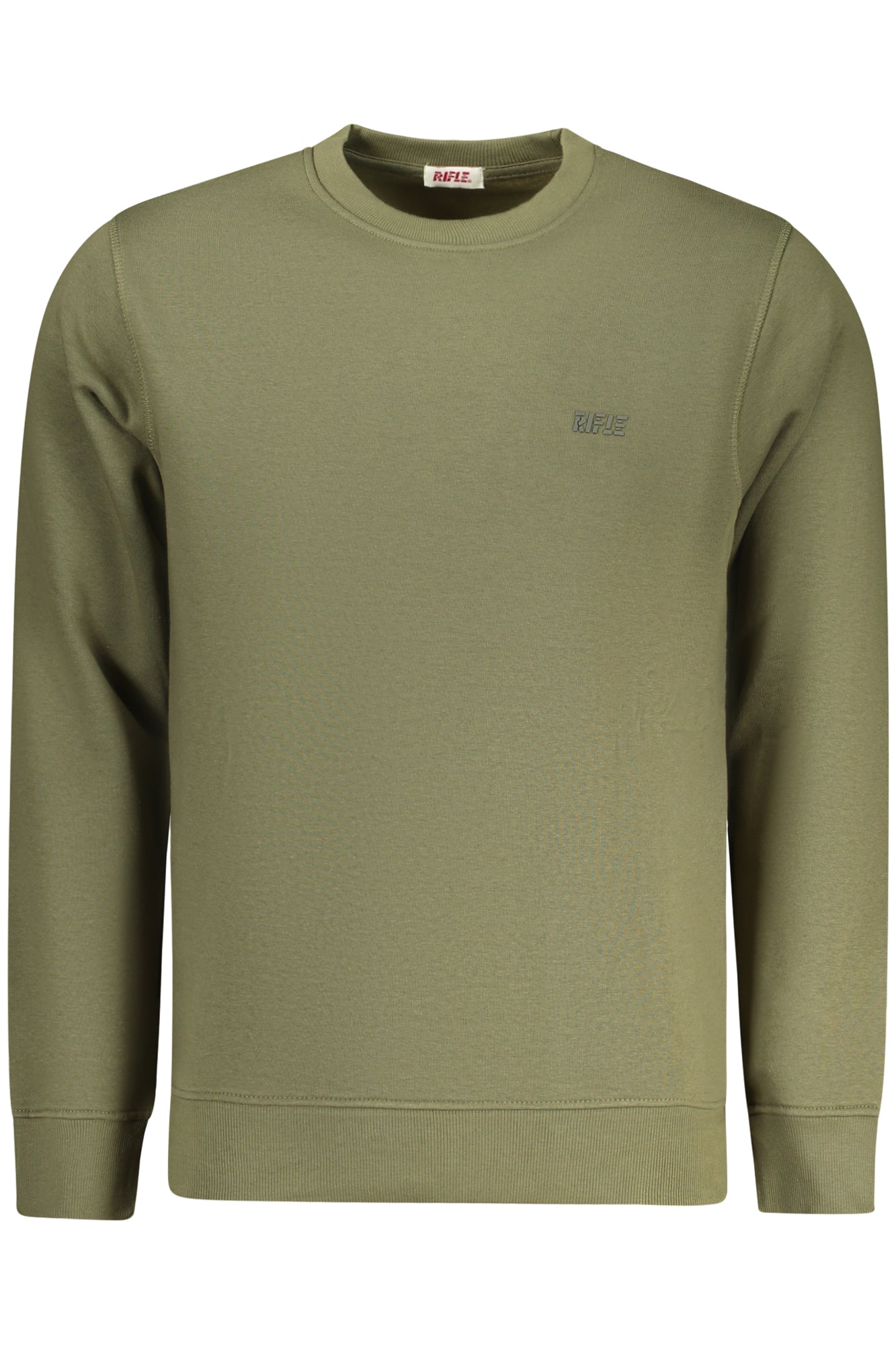 RIFLE FELPA SENZA ZIP UOMO VERDE