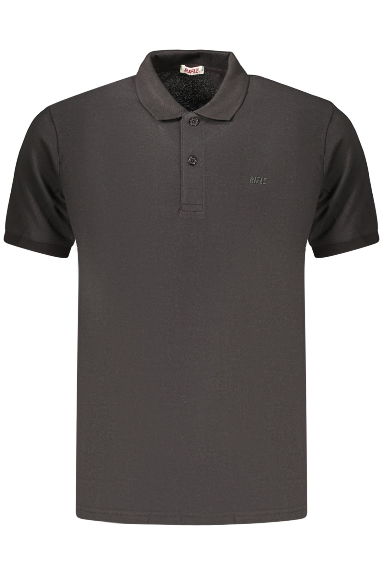 RIFLE POLO MANICHE CORTE UOMO NERO