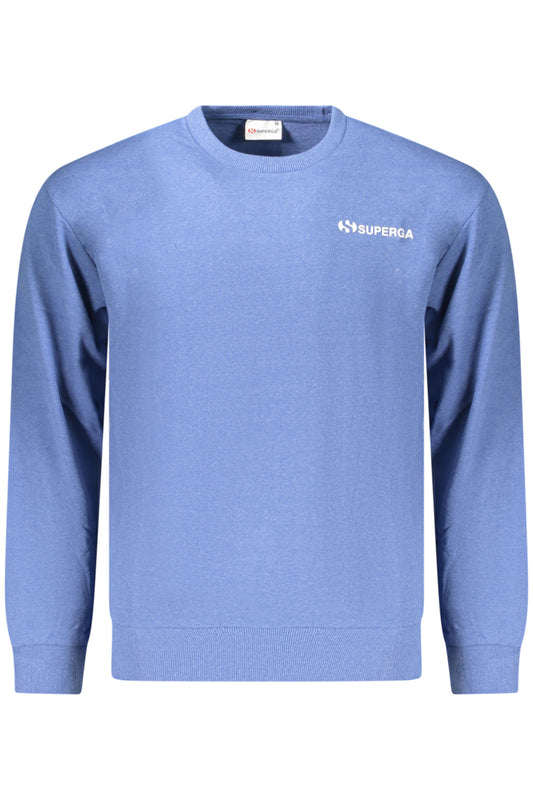 SUPERGA FELPA SENZA ZIP UOMO AZZURRO