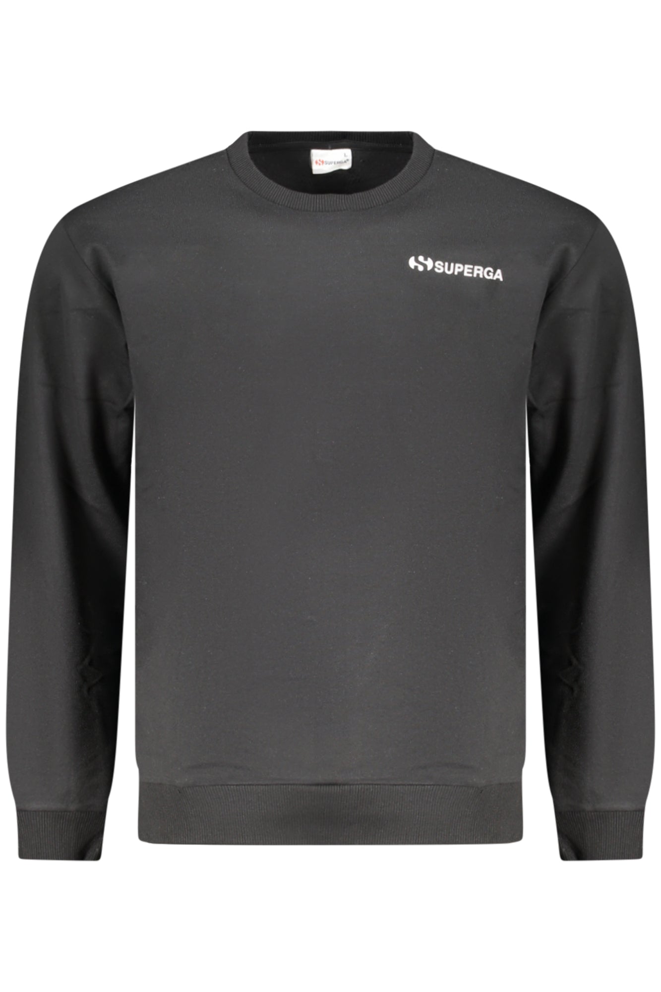 SUPERGA FELPA SENZA ZIP UOMO NERO
