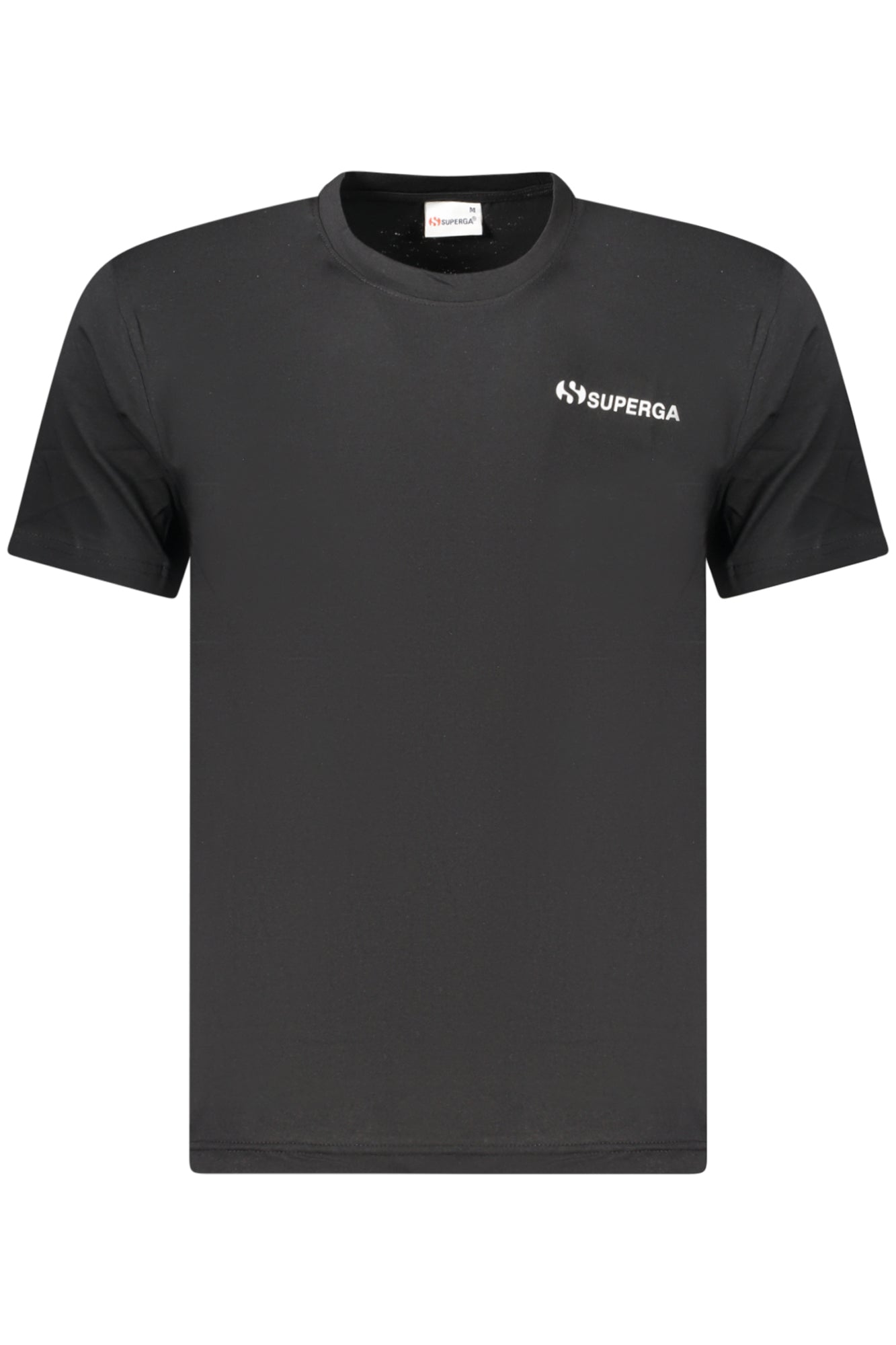 SUPERGA T-SHIRT MANICHE CORTE UOMO NERO