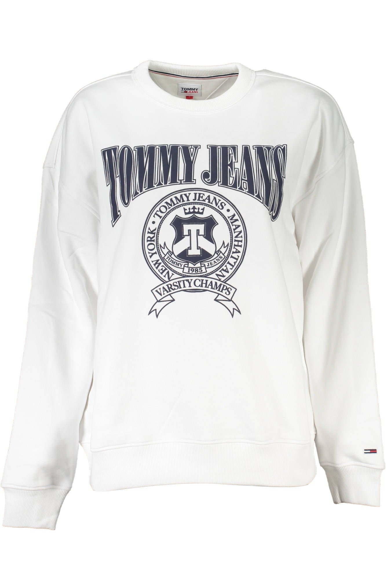 TOMMY HILFIGER FELPA SENZA ZIP DONNA BIANCO