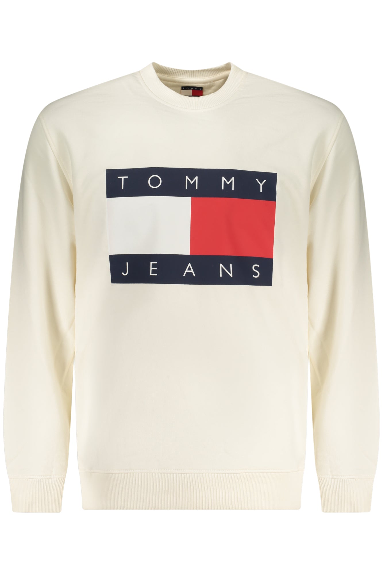 TOMMY HILFIGER FELPA SENZA ZIP UOMO BIANCO