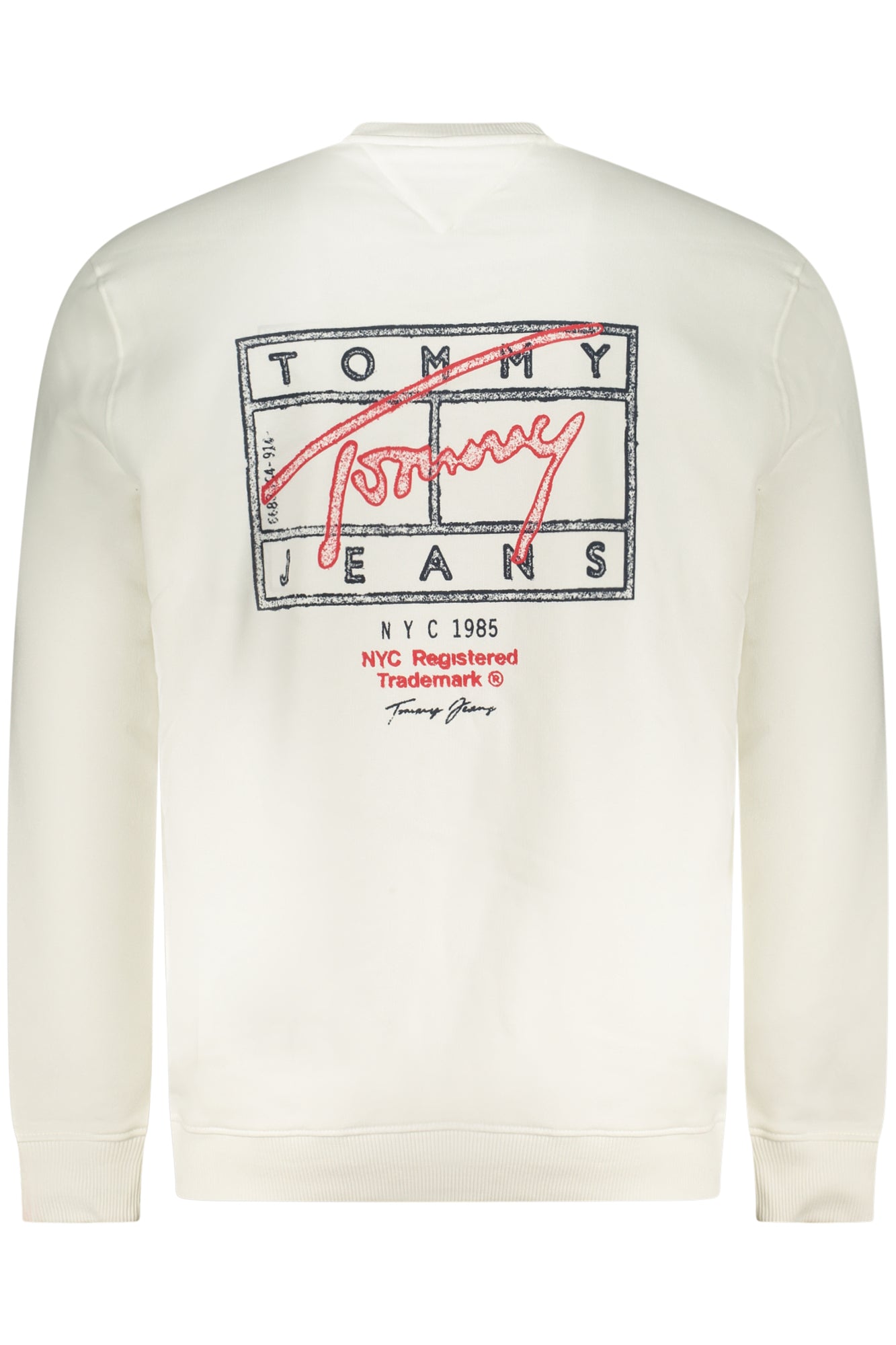 TOMMY HILFIGER FELPA SENZA ZIP UOMO BIANCO