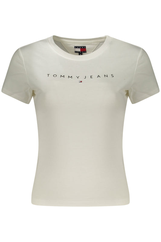 TOMMY HILFIGER T-SHIRT MANICHE CORTE DONNA BIANCO