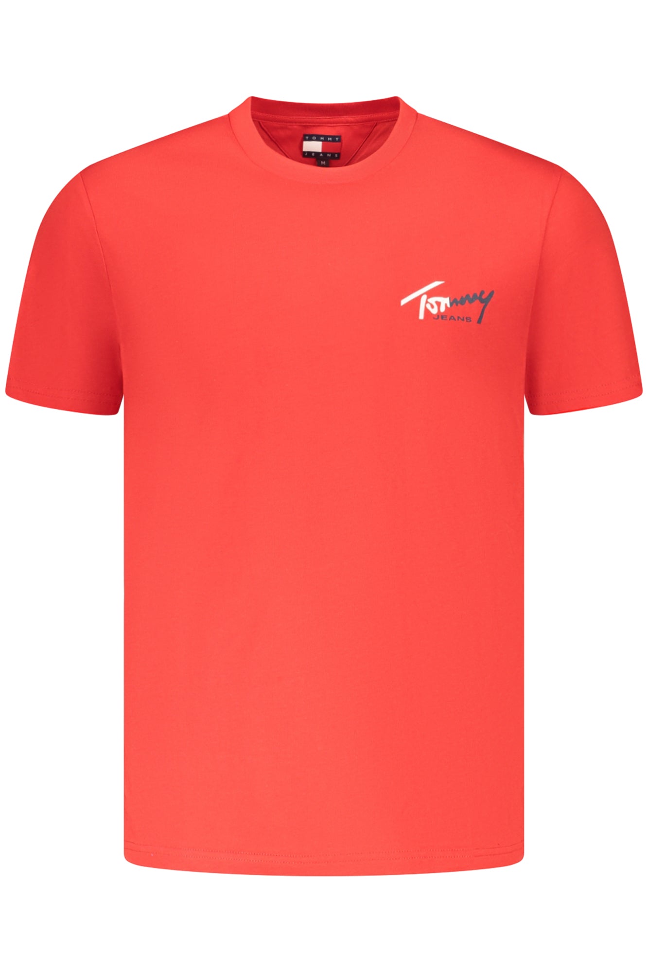 TOMMY HILFIGER T-SHIRT MANICHE CORTE UOMO ROSSO