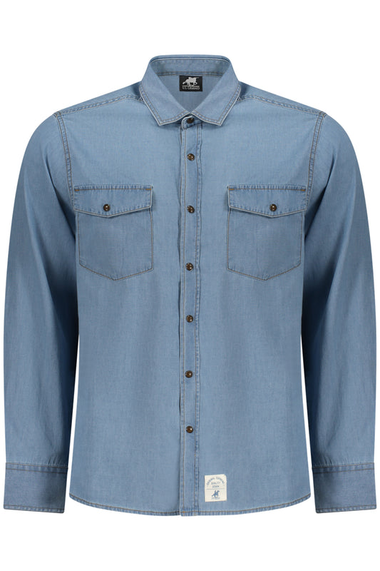 U.S. GRAND CAMICIA MANICHE LUNGHE UOMO AZZURRO