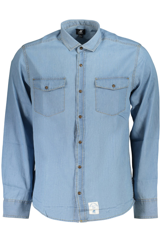U.S. GRAND CAMICIA MANICHE LUNGHE UOMO AZZURRO
