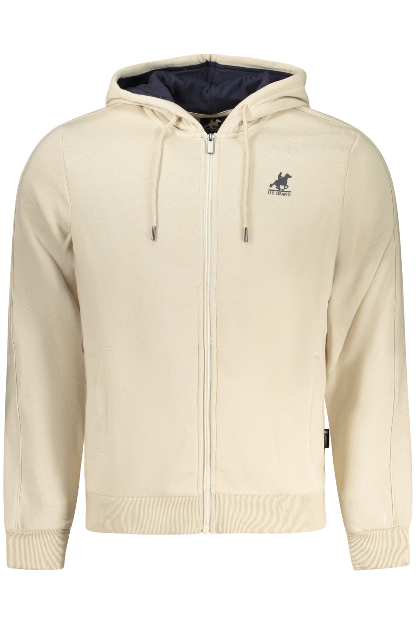 U.S. GRAND FELPA CON ZIP UOMO BEIGE