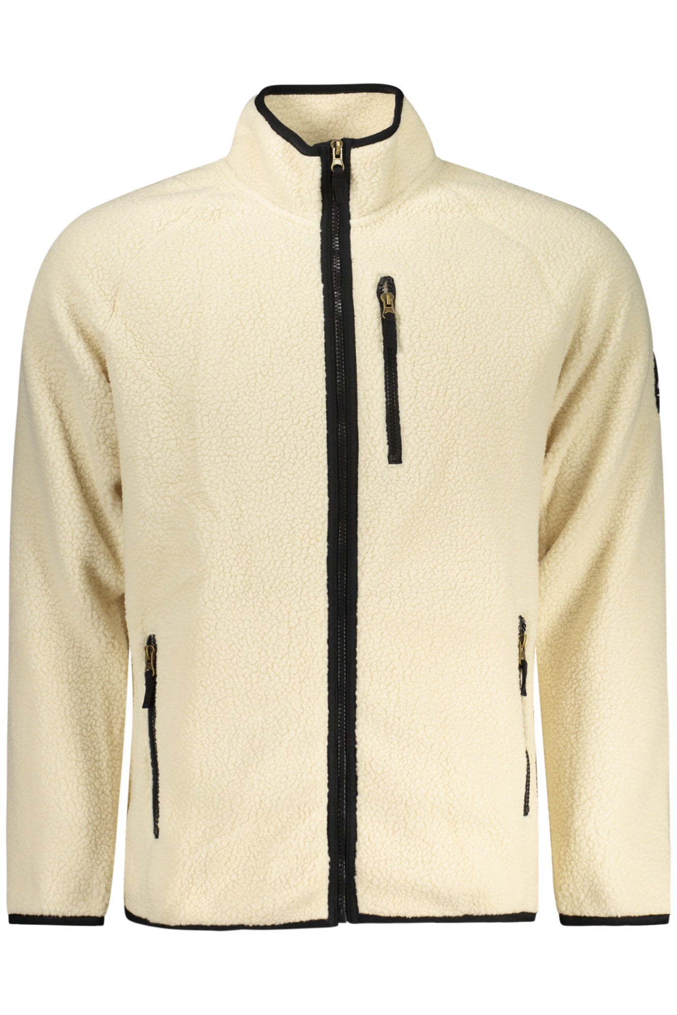 U.S. GRAND FELPA CON ZIP UOMO BIANCO
