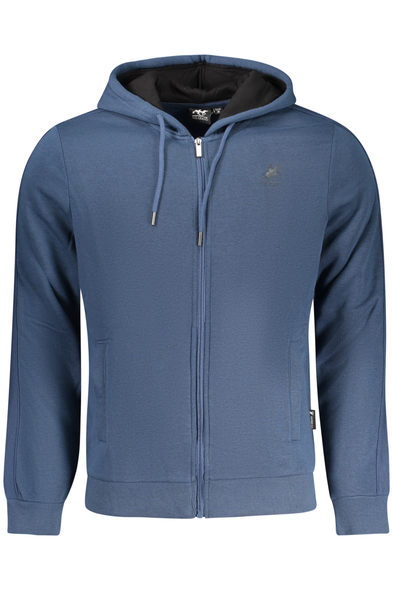 U.S. GRAND FELPA CON ZIP UOMO BLU