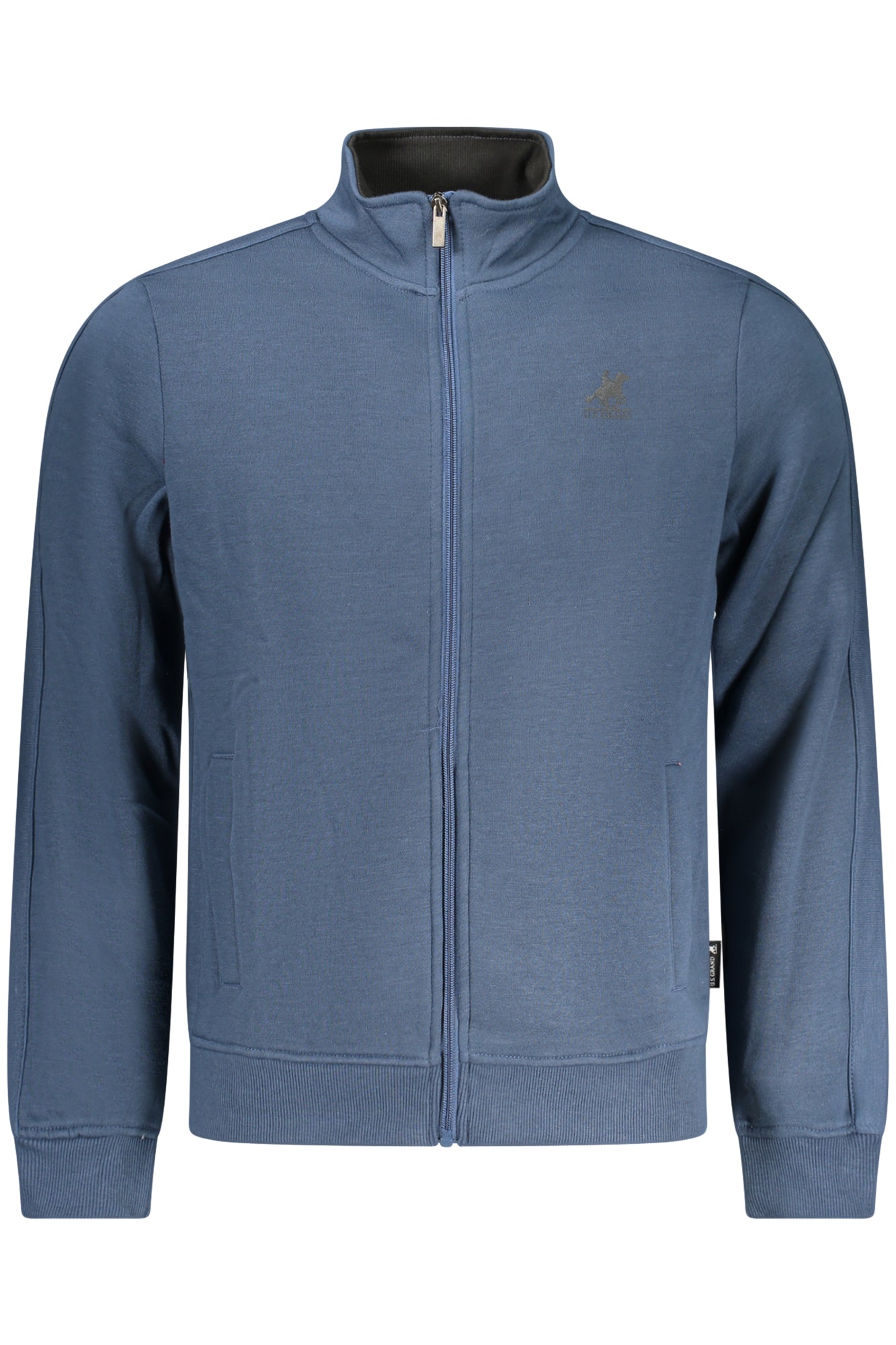 U.S. GRAND FELPA CON ZIP UOMO BLU