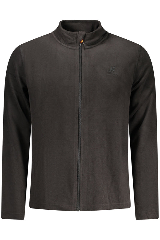 U.S. GRAND FELPA CON ZIP UOMO NERO