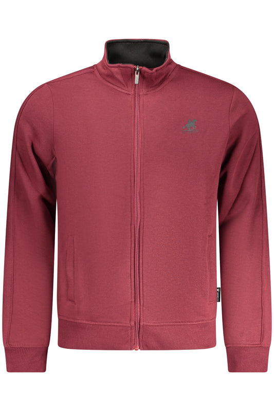 U.S. GRAND FELPA CON ZIP UOMO ROSSO