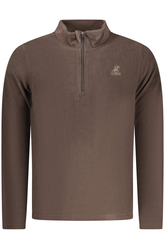 U.S. GRAND FELPA SENZA ZIP UOMO MARRONE