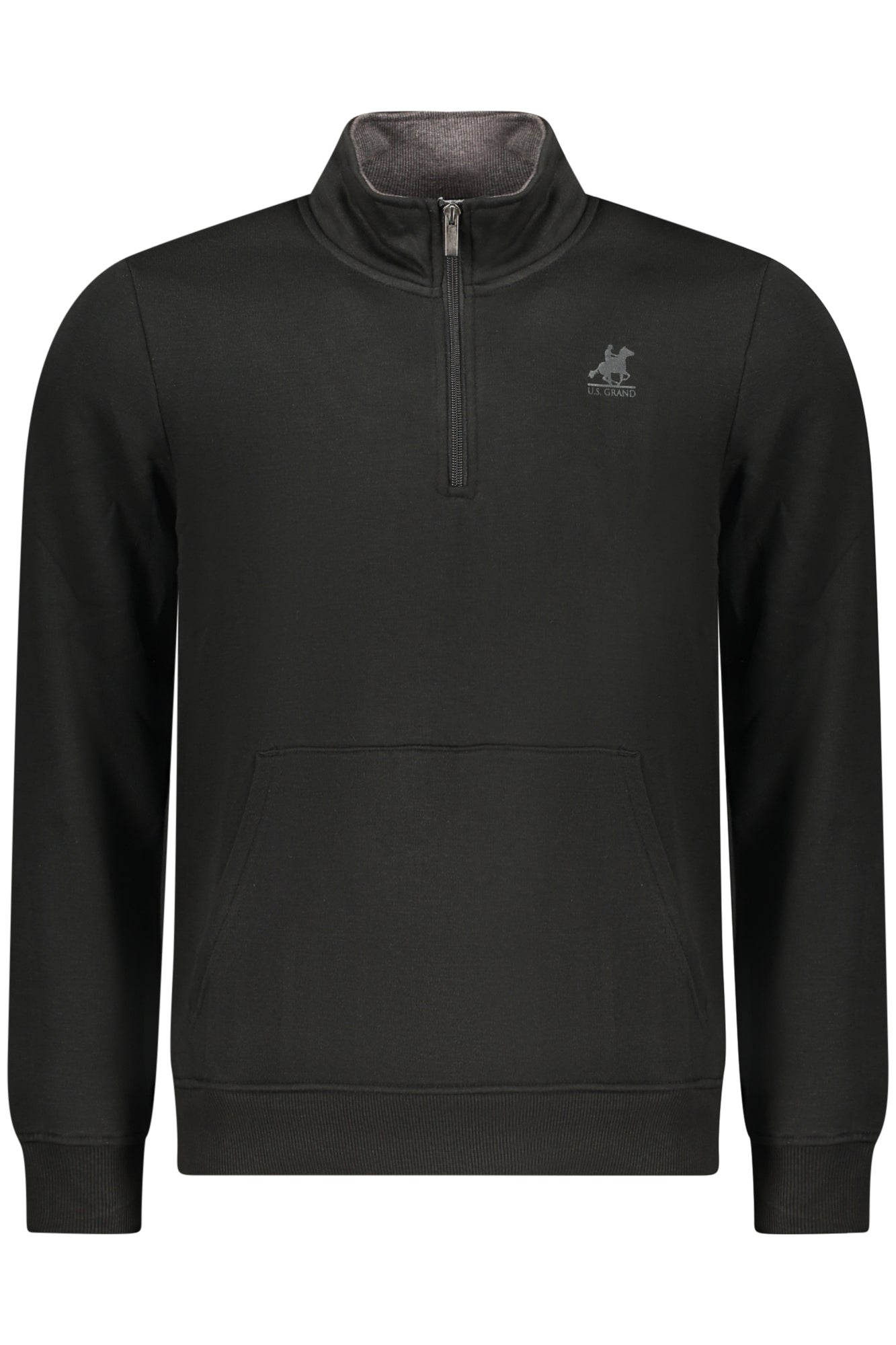 U.S. GRAND FELPA SENZA ZIP UOMO NERO