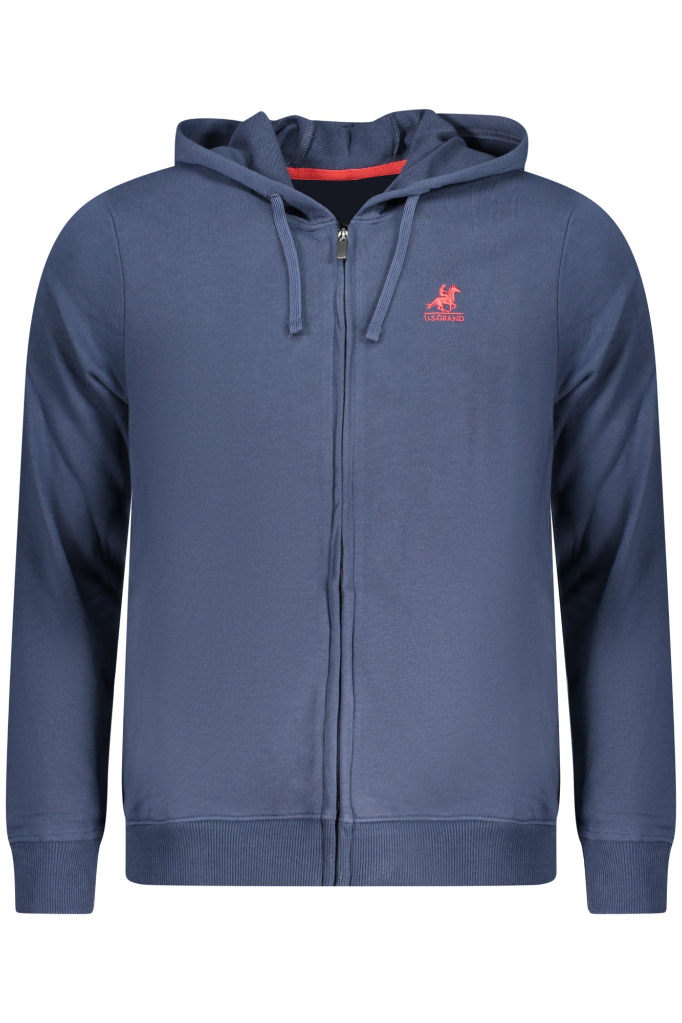 U.S. GRAND FELPA CON ZIP UOMO BLU