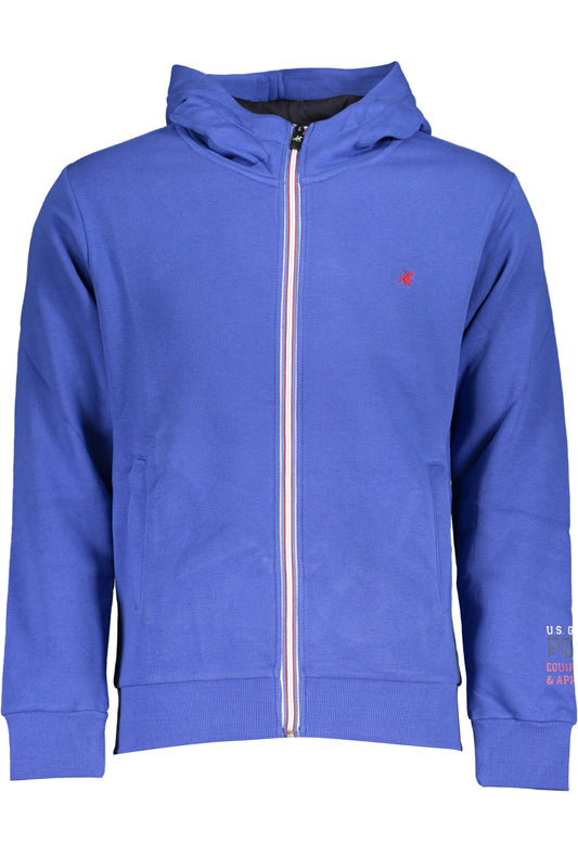 U.S. GRAND FELPA CON ZIP UOMO BLU