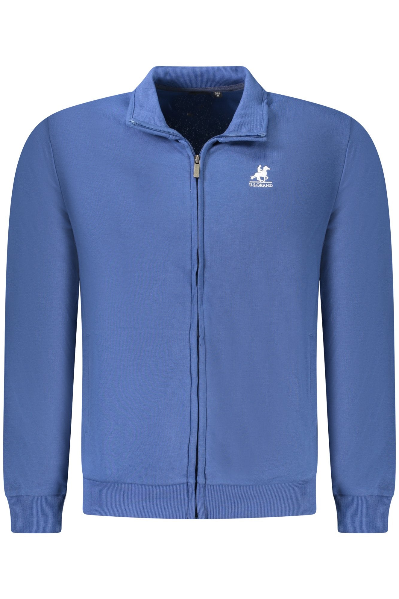 U.S. GRAND FELPA CON ZIP UOMO BLU