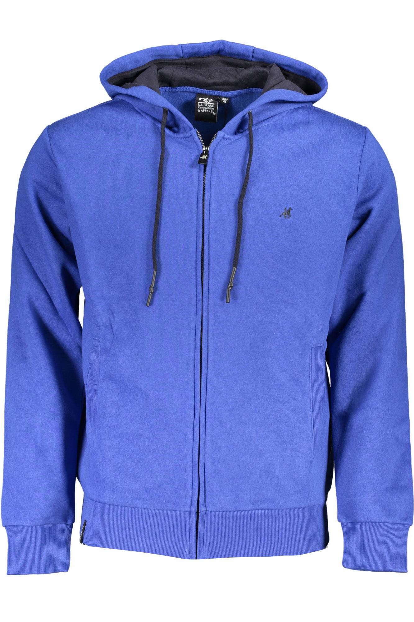 U.S. GRAND FELPA CON ZIP UOMO BLU