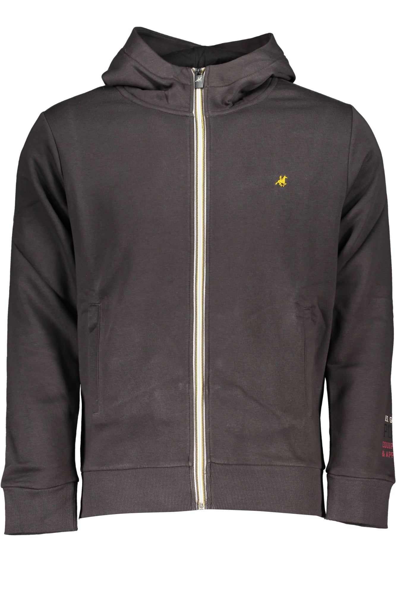 U.S. GRAND FELPA CON ZIP UOMO GRIGIO