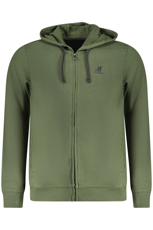 U.S. GRAND FELPA CON ZIP UOMO VERDE
