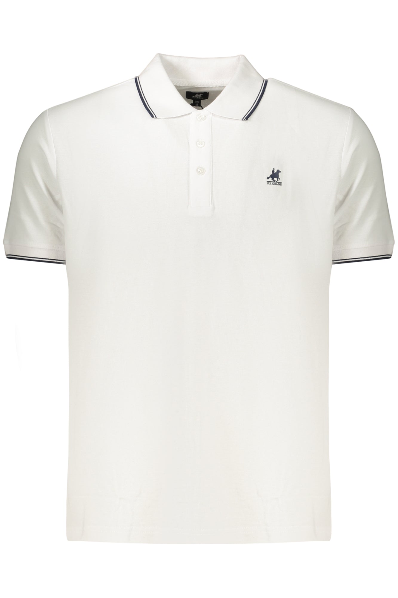 U.S. GRAND POLO MANICHE CORTE UOMO BIANCO