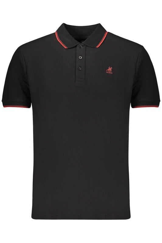 U.S. GRAND POLO MANICHE CORTE UOMO NERO