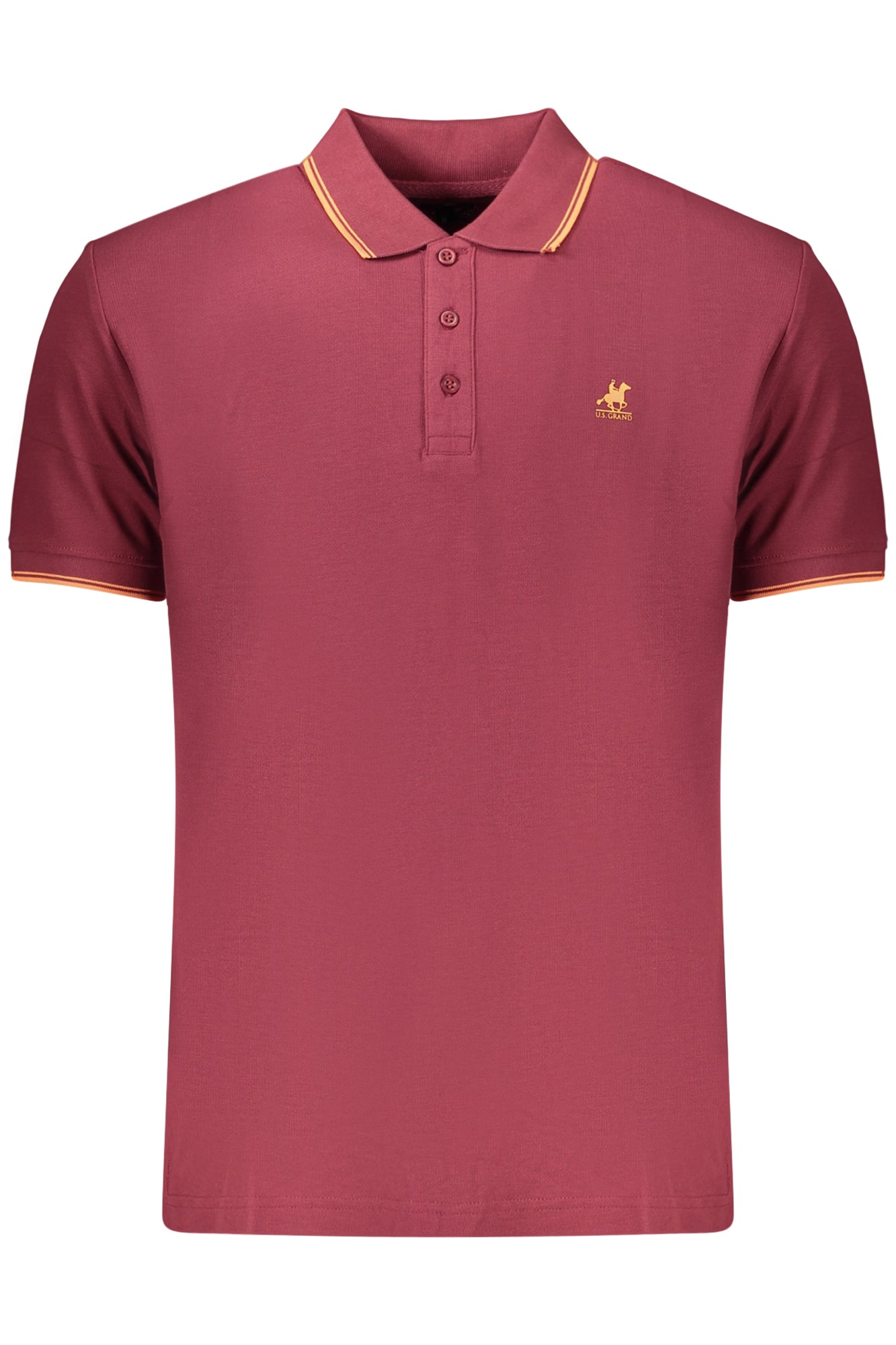 U.S. GRAND POLO MANICHE CORTE UOMO ROSSO